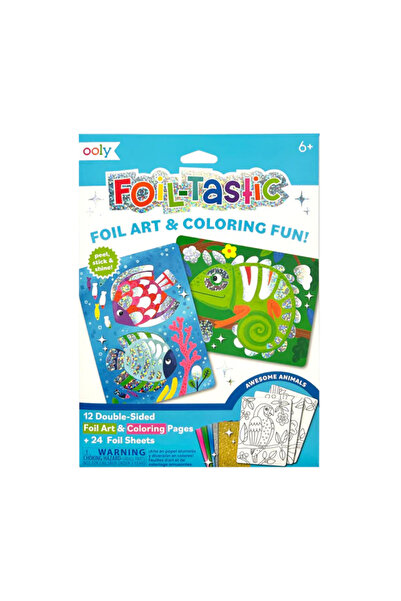 Ooly Kit Arta cu folie Foil-tastic - Awesome Animals
