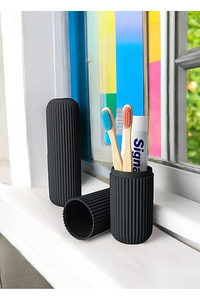 Boldy Travel Storage Container - Toothbrush Holder - Organizer Bath Box - Multi-Purpose Makeup Box 1 Piece