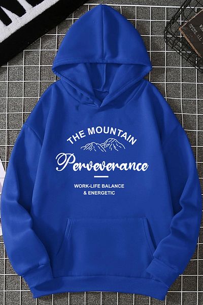 mw memowear Унисекс суитшърт с щампа на саксофон The Mountain