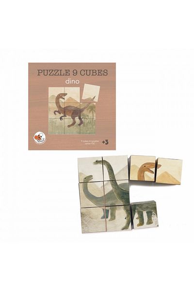 Egmont Toys Puzzle s dinosauří kostkou,