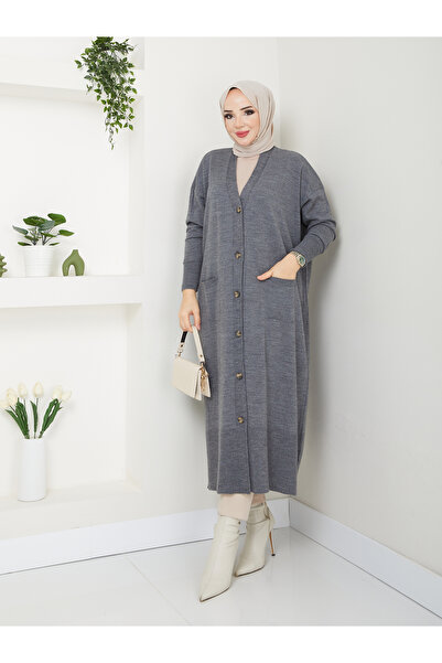 MODAMÜNASİP Wonderful Soft Lightweight Bat Sleeve Knitwear Cardigan