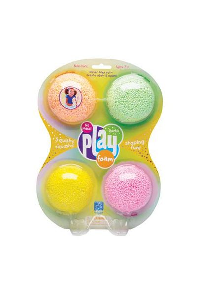 Learning Resources Playfoam - Spuma modelabila cu sclipici in 4 culori