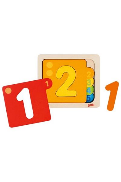 Goki Colorful Number Puzzle - Educational and Interactive Game for Kids