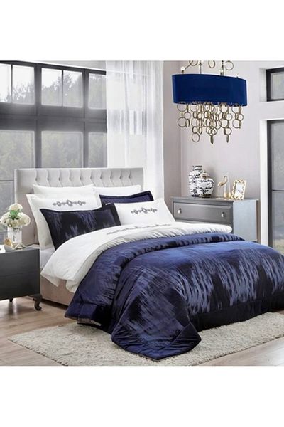 Taç Navy Blue Dowry Bedspread