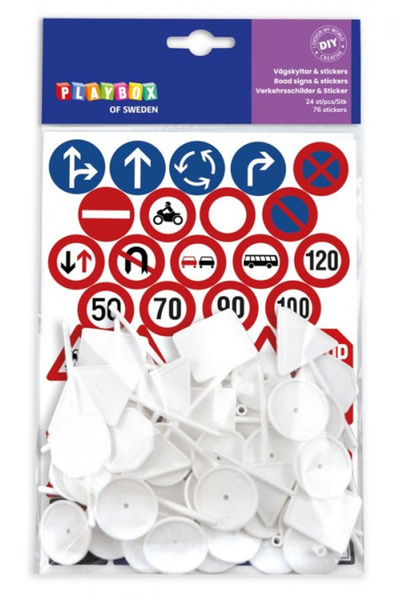 Playbox Set 24 De Semne De Circulatie Si 72 Stickere