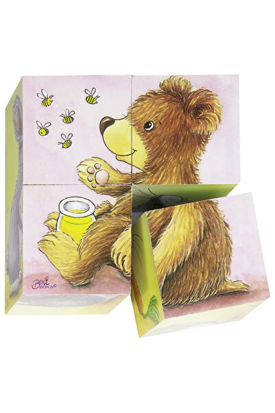 Goki Cuburi cu pui de animale - Set educativ