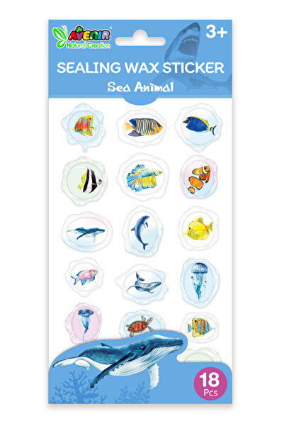 AVENİR Αυτοκόλλητα απομίμησης σφραγίδων - Υποβρύχια ζώα, Συλλογή Δημιουργιών