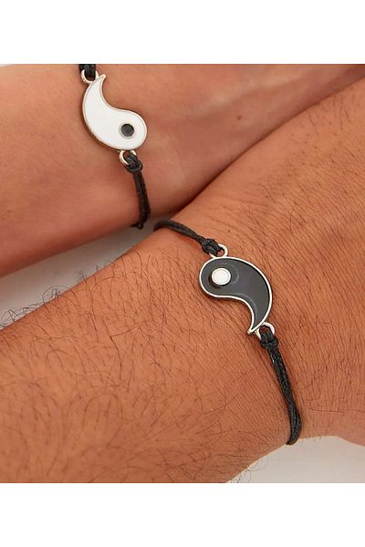 Hediyedukkani Ying Yang Gift - Double Wrist Lover Wrist Set 2 Pieces