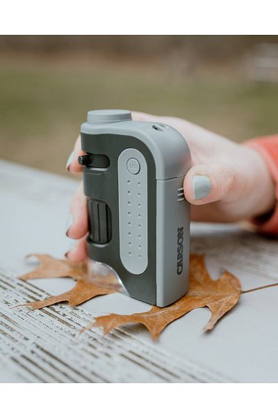 Carson Pocket LED microscope, 60-120x magnification, MicroBrite