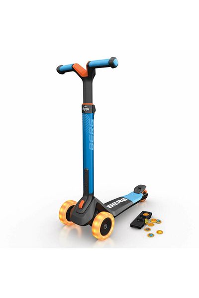 Berg Toys Trotineta BERG Nexo ALBASTRU Pliabila cu Lumini si Magnet