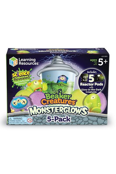 Learning Resources Beaker Creatures Monsterglows - Pachet de 5