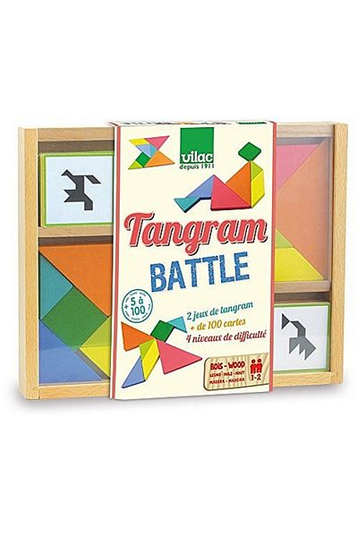 Vilac Tangram dublu 4 grade de dificultate si 100 de provocari