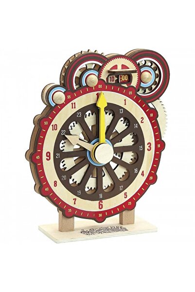 Vilac Ceas educativ din lemn 26 cm cu carduri cu activitati