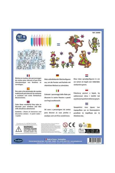 Sentosphere Kit creativ Stickere Vitralii Printi si Printese