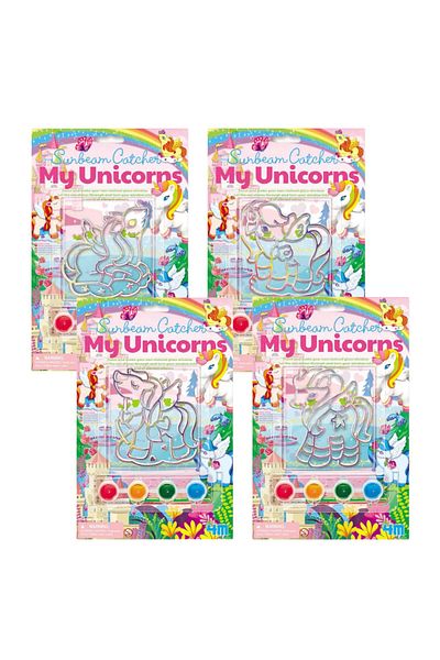 4M Mini set creativ cu vitralii - Unicorni