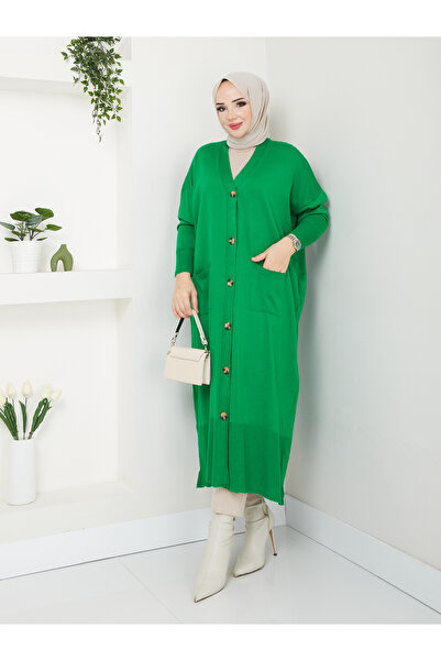 MODAMÜNASİP Υπέροχη μαλακή και ελαφριά πλεκτή ζακέτα με μανίκια νυχτερίδας