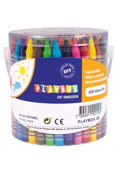 Playbox Set 100 creioane colorate