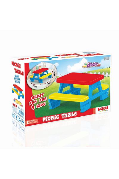 Dolu Masuta de picnic, 4 pers - Durabila