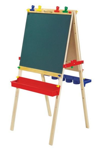Melissa & Doug Tabla de scris reglabila Sevalet lemn Melissa and Doug