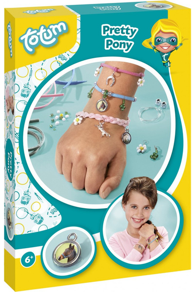 Totum Σετ creativ DIY Bratari cu pandantive cai