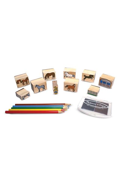 Melissa & Doug Σετ σφραγίδων με τα άλογα Melissa και Doug