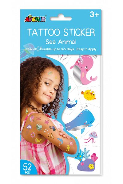 AVENİR Avenir Tatuaje Animale Marine - Joc Educativ si interactiv pentru copii