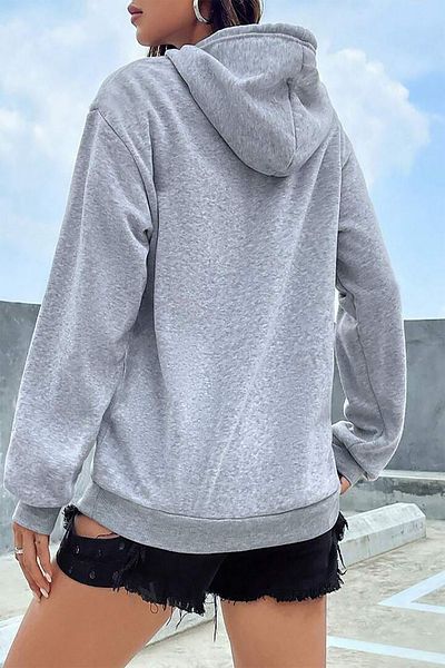 memowear Unisex Saturn printed γκρι φούτερ