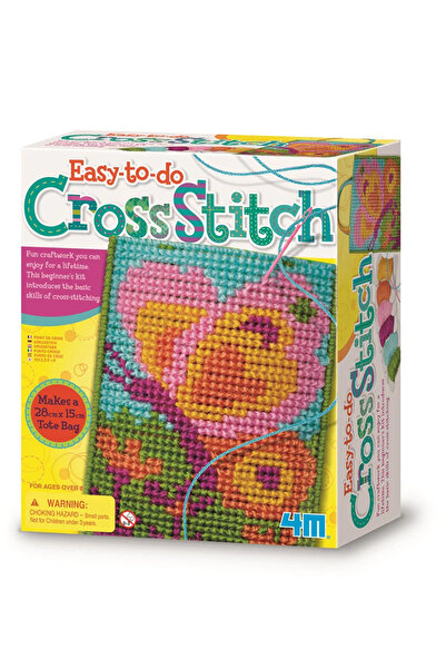 4M Kit de brodat pentru copii, usor de facut