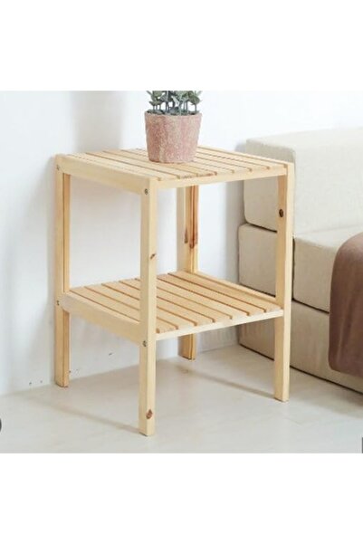 DizyWood Çocuk Komodini Açık Raf 2 Katlı Raf