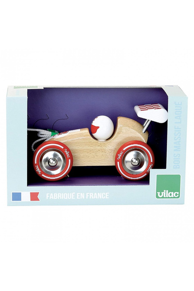 Vilac Masina de tras lemn - Masina clasica si durabila pentru copii