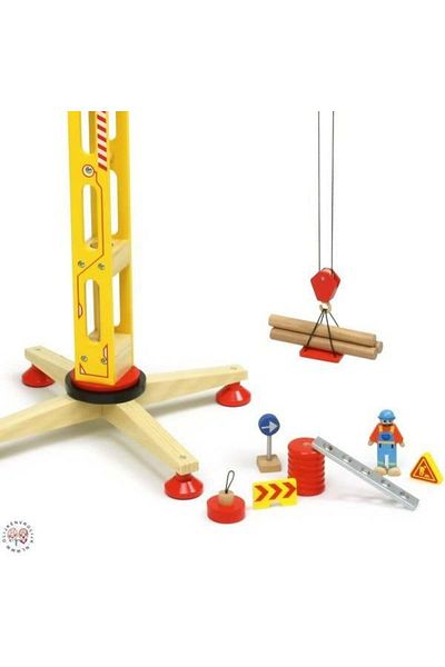 Vilac Wooden crane 80 cm high - Set for children