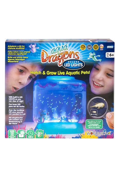 Aqua Dragons STEM Educational Set - AQUA DRAGONS® Habitat Underwater World - Deluxe Aquarium with LEDs