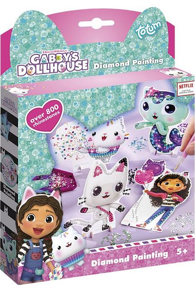 Totum Set creativ diamond painting Gabby s Dollhouse