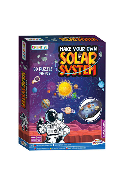 GRAFİX Пъзел 3D - Sistemul solar (146 елемента)