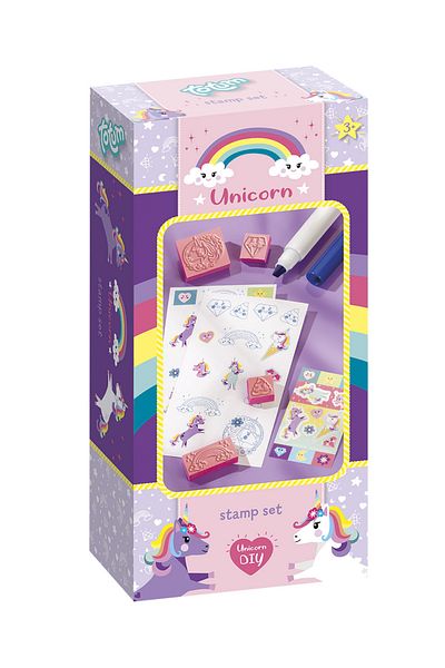 Totum Mini set creativ Stampile cu unicorni
