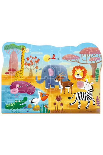 Dodo Puzzle - Minunatele animalute z Afriky (60 dílů)