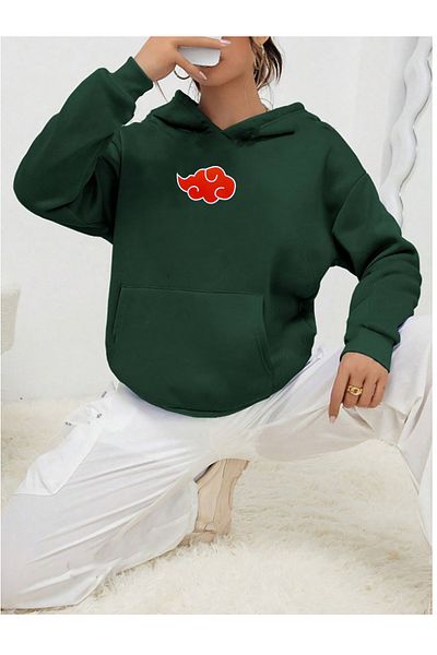 halowear Unisex Πράσινο φούτερ με θέμα Ninja Akatsuki