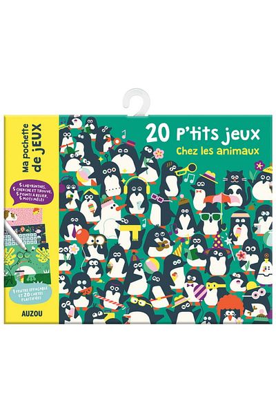 Auzou Collection of 20 mini games with animals