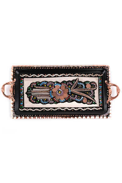 Zinnun صينية نحاسية لشخصين