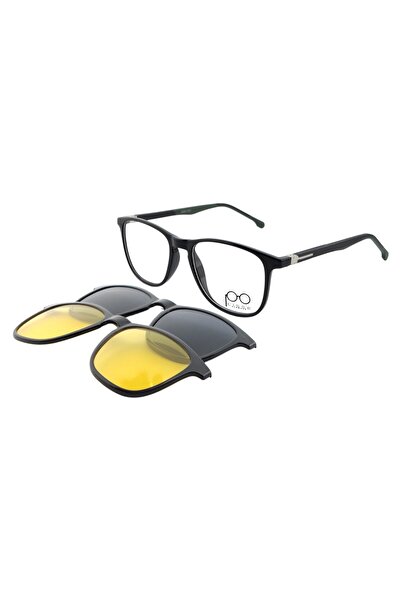 cisse CO 24853 C2 PARLAK SİYAH-YEŞİL 52 EKARTMAN 2 KLİPSLİ (POLARİZE+ANTİFAR)...