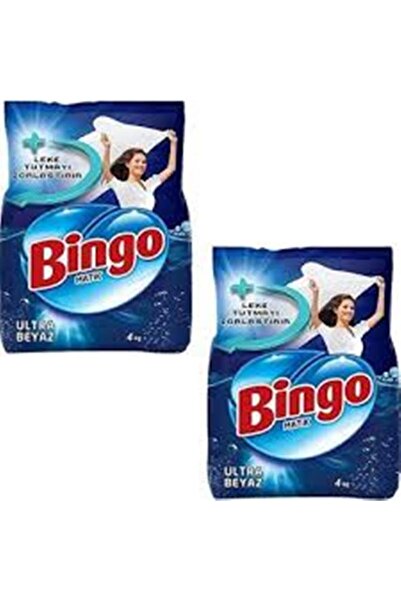 Bingo BİNGO ÇAMAŞIR DETERJANI ULTRA BEYAZLAR İÇİN 4*2 TOPLAM 8KĞ