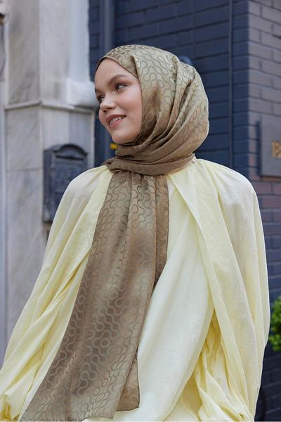Şalland Çağla Feeling Jacquard Shawl
