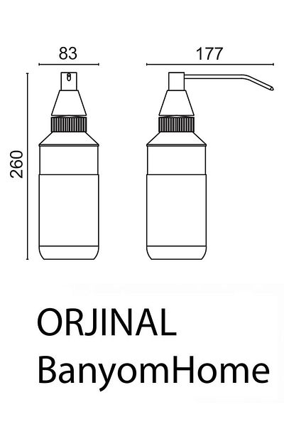 ÇELİK BANYO Dozator de săpun lichid încorporat din oțel inoxidabil Cap metalic din oțel Calitate SS304