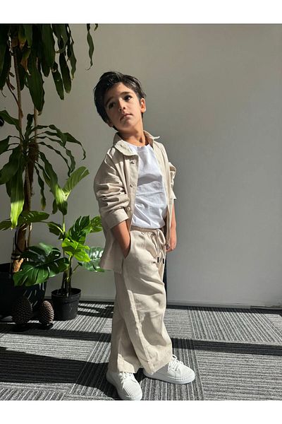 wiizy kids Boy's Style Gabardine Set