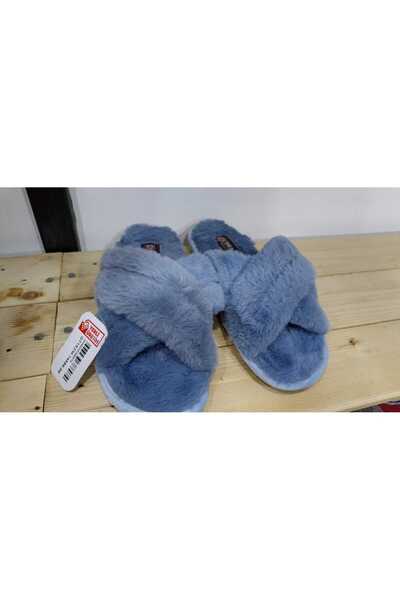 GEZER İÇİ PELUŞLU TÜYLÜ RAHAT TABAN KIŞLIK KADIN EV TERLİĞİ