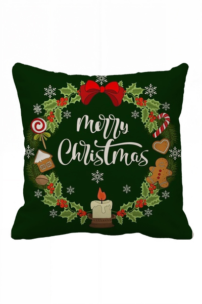 Vendini Quality Fabric, Double-Side Printed, Hidden Zipper Throw Pillow Cover
