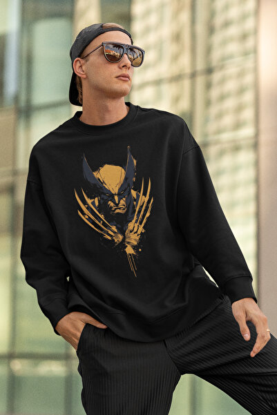 SEVBANO Unisex majica sa šarom Wolverine-a, prevelika, sa DC likom