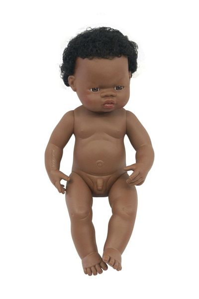 Miniland African Boy Doll 38 cm - Miniland