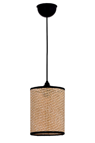 retro home design Modern Serisi Silindir Sarkıt Rattan Hazeran Avize