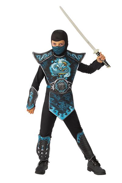 Rubies Karnevalový kostým - Ninja drak modrý